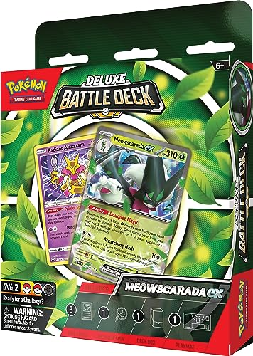 Pokémon TCG: Meowscarada ex Deluxe Battle Deck (Ready-to-Play 60-Card Deck & Accessories)