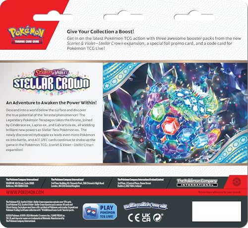 Pokémon TCG: Scarlet & Violet—Stellar Crown 3-Pack Blister - Latias (3 Booster Packs & Foil Promo Card)