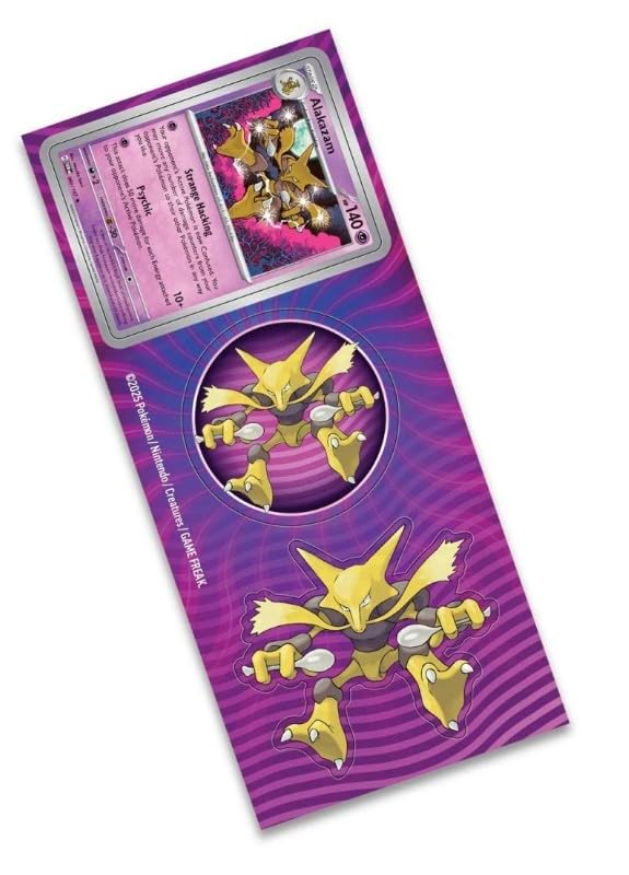 Pokemon Trading Card Game Knockout Collection - Includes Sticker Sheet, 2 Booster Packs and Foil Card (Alakazam)