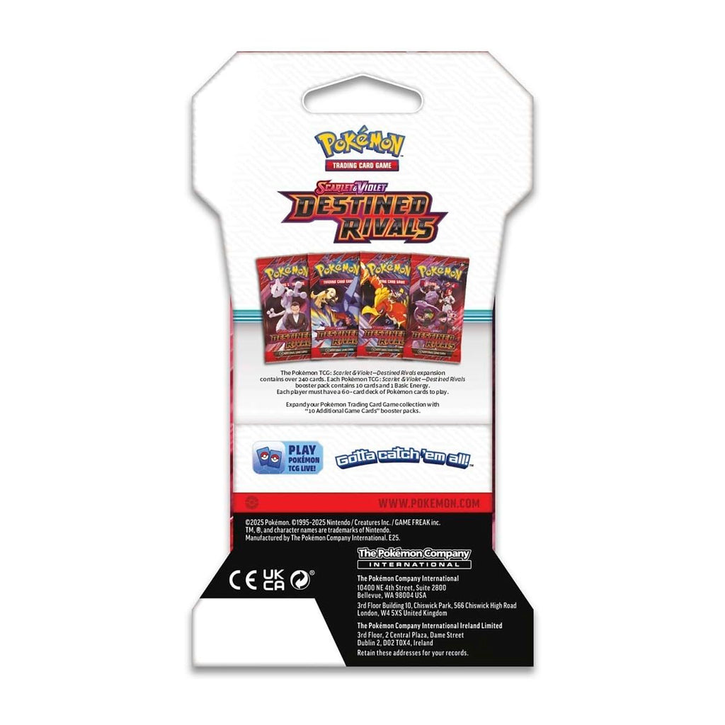 Pokemon TCG - Scarlet & Violet: Destined Rivals - 8 Booster Pack Lot - 80 Cards