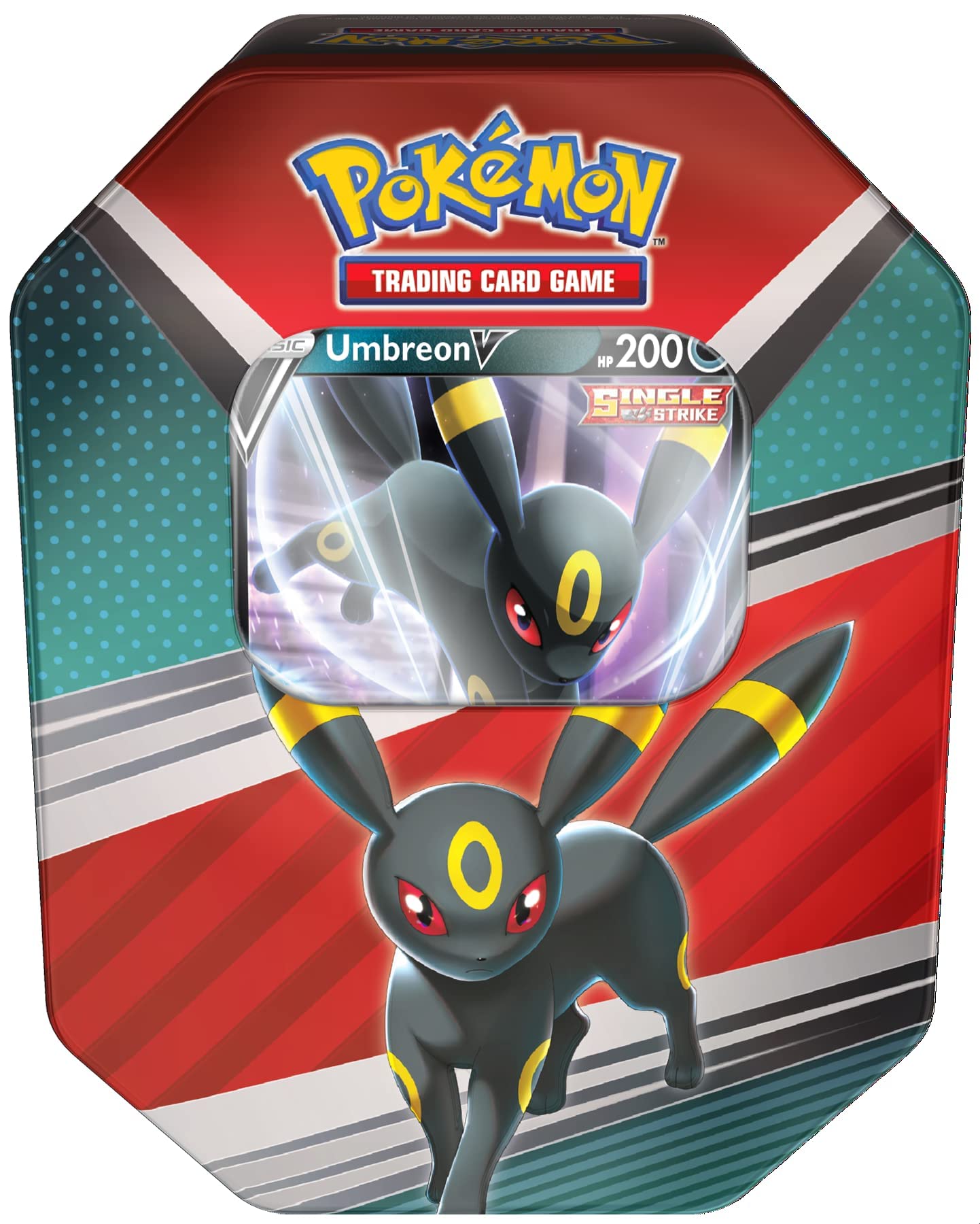 PoKéMoN TCG: V Heroes Tin - Espeon V, Umbreon V or Sylveon V (One at Random) | Card Game | Ages 6+ | 2 Players | 15 Minutes Playing Time, Multicolor (POK85015D6)
