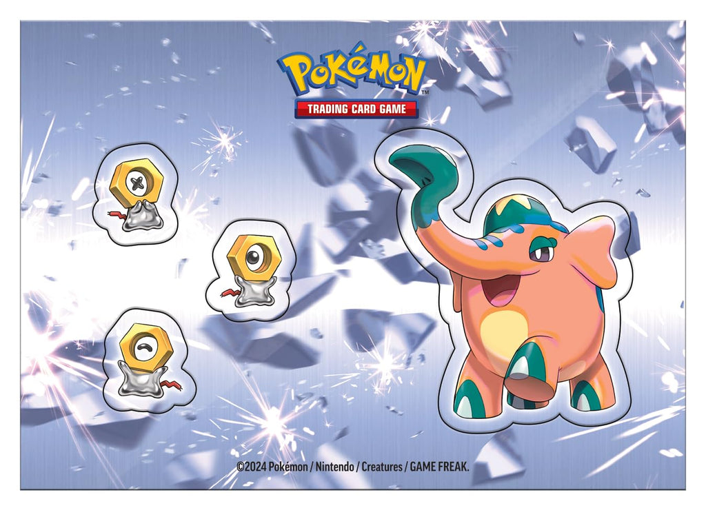 Pokémon TCG: Metal Stacking Tin (3 Booster Packs & 2 Sticker Sheets)