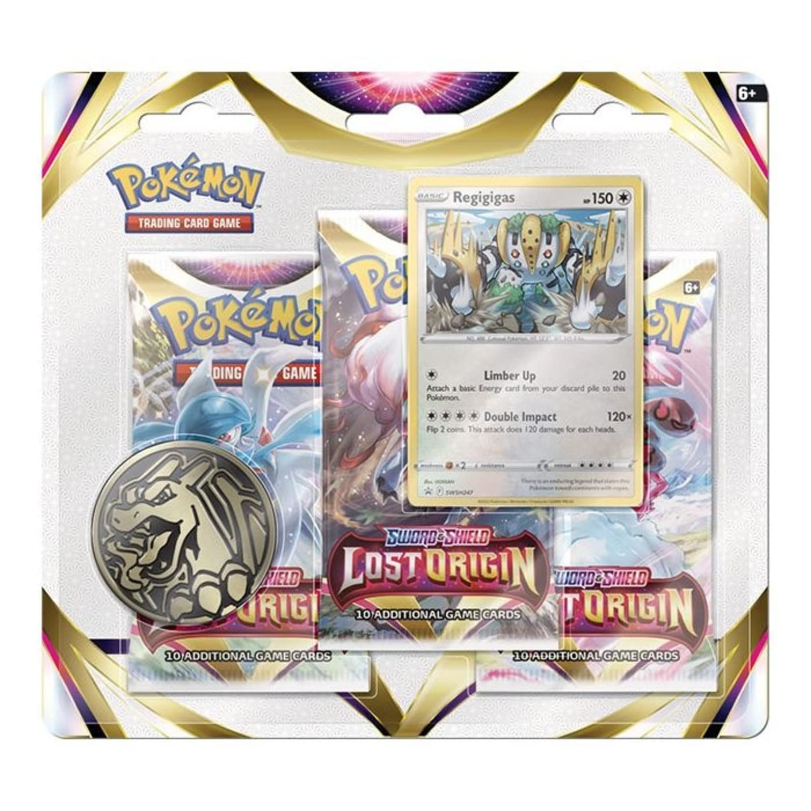 Pokemon TCG: 3 Pack Blister - Sword and Shield Lost Origin (Random Promo)