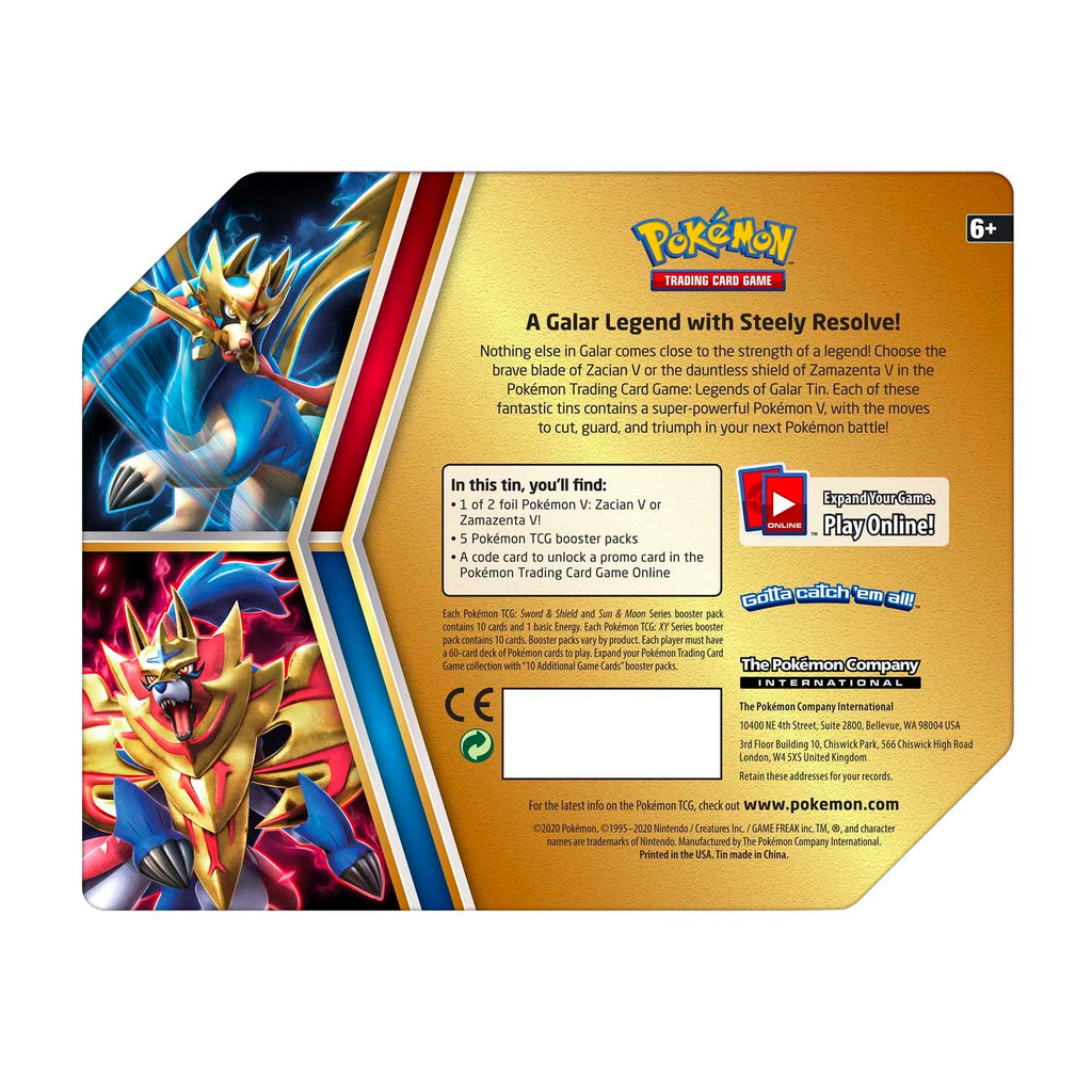 Pokemon TCG: Legends of Galar Tins Randomly Selected